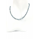 Halskette aus facettiertem blauem Turmalin