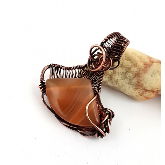 Kettenanhänger in Wire Wrapping