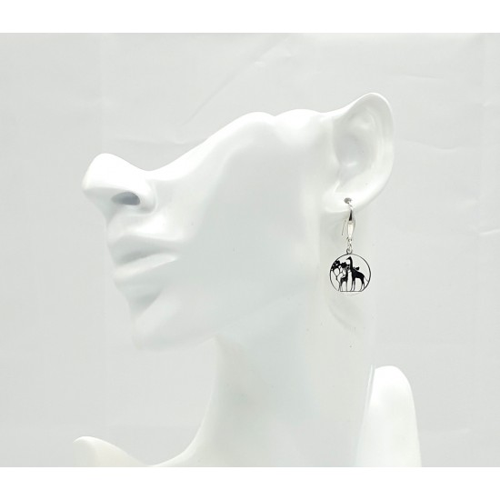 Giraffe - Silber Ohrringe